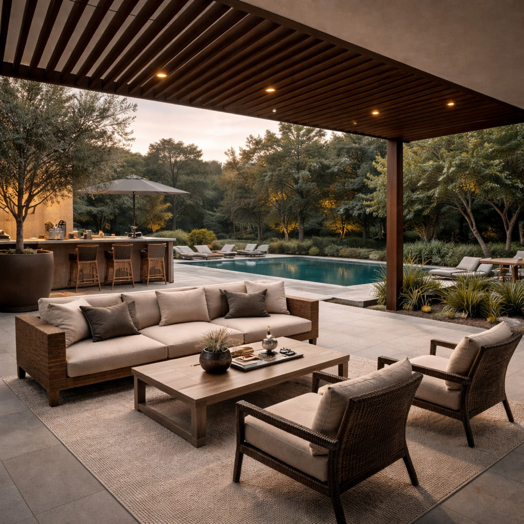 Viga EKS Exterior color Nogal Chocolate 40x60x3000 mm