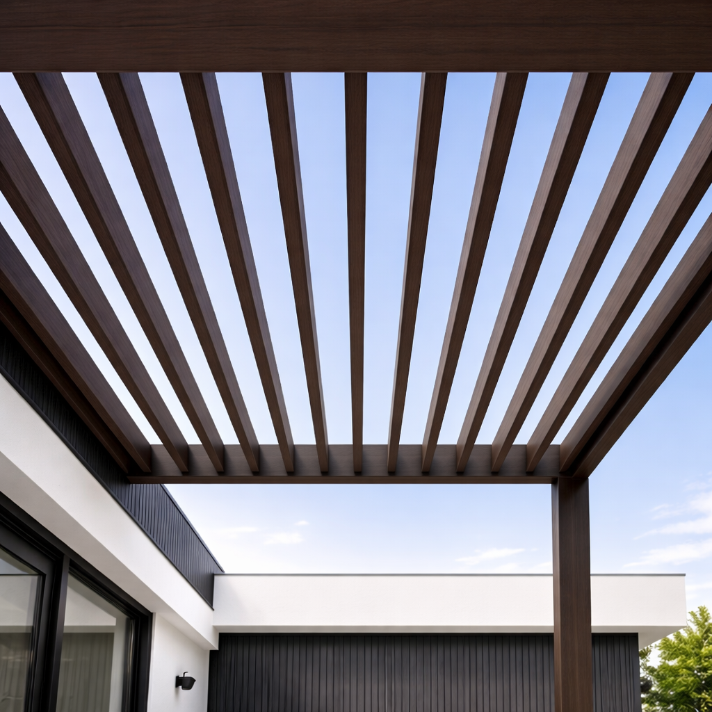 Viga Exterior WPC 60x42 Color Parota 2025