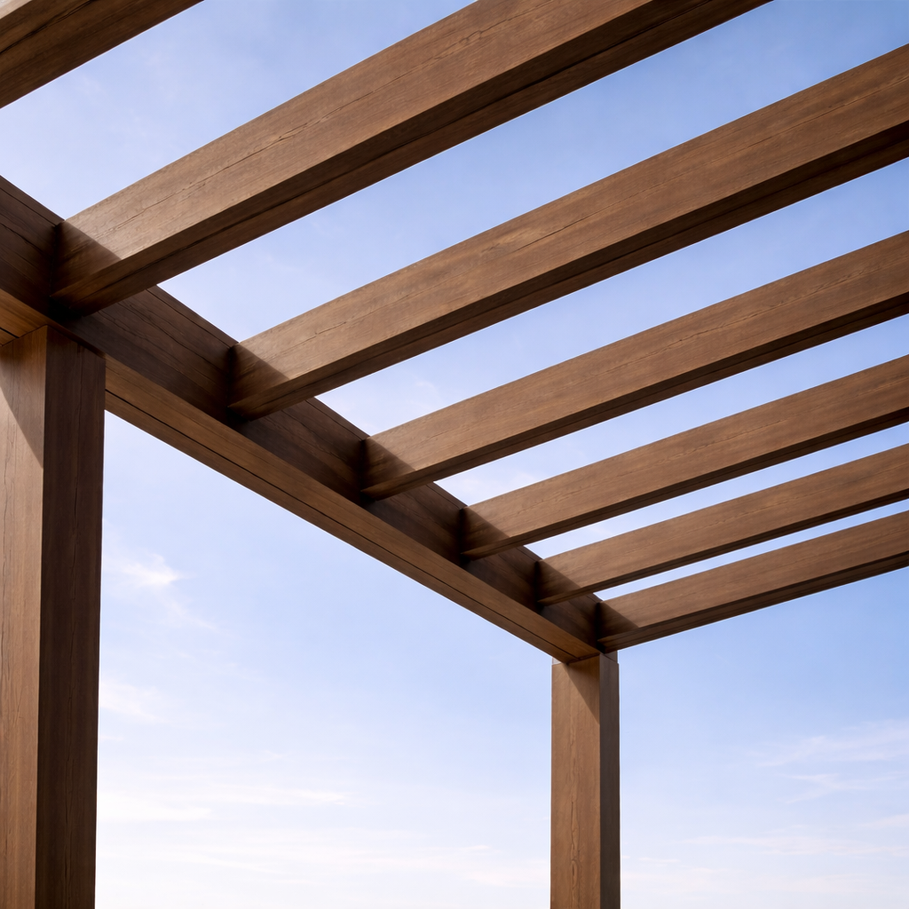 Viga EKS Exterior color Nogal chocolate 80*160*3000 mm