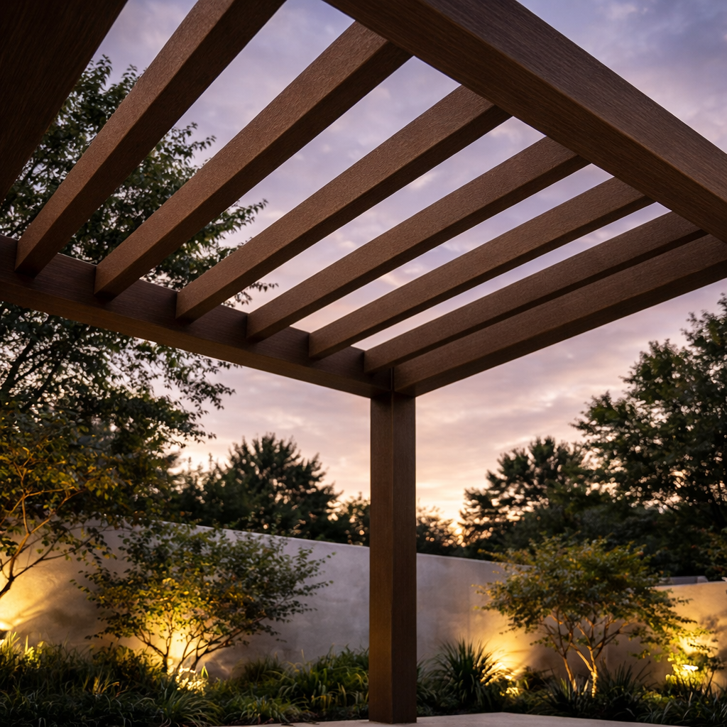 Viga EKS Exterior color Nogal chocolate 80*160*3000 mm