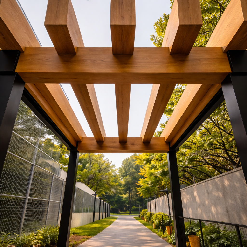 Viga EKS Exterior color Nogal claro 50x100x3000 mm