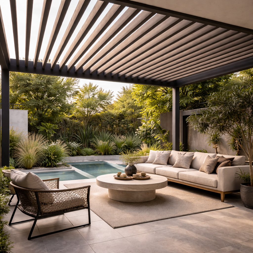 Viga Exterior WPC 60x42 Color Nogal 2025